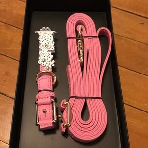 Oscar de la Renta dog collar and leash . Brand new